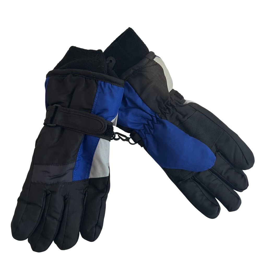 Gold‎ Medal 3M Thinsulate Ski Gloves Blue Black Youth Size 8-10 SKI-300 NWT
